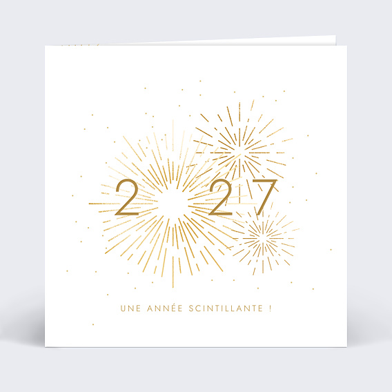 Carte de vœux entreprise Voeux festifs avec chocolat