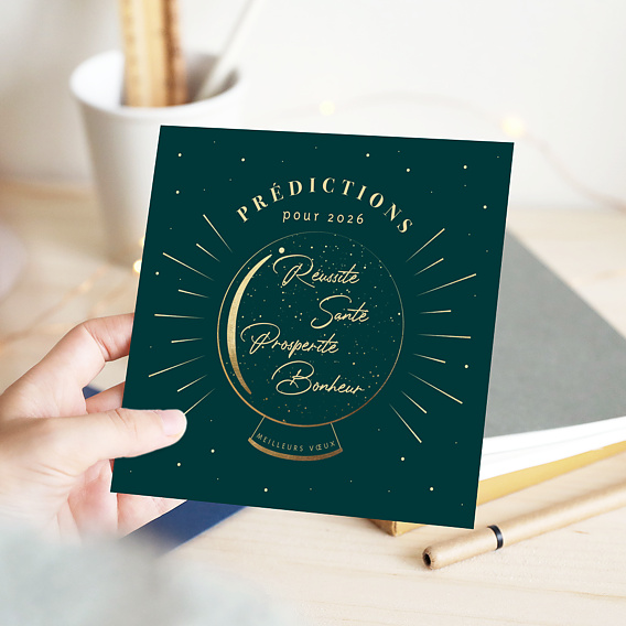 Carte de vœux entreprise Prédictions Après 1