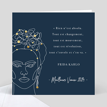 Carte de Vœux Entreprise Citation Frida Kahlo