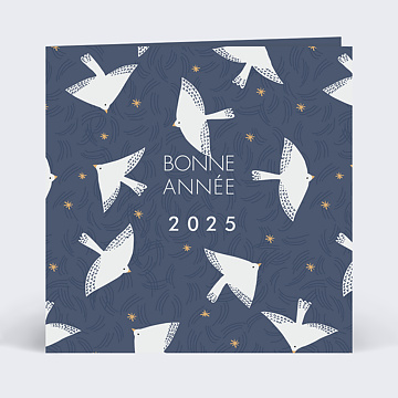Carte de Voeux Entreprise Oiseaux