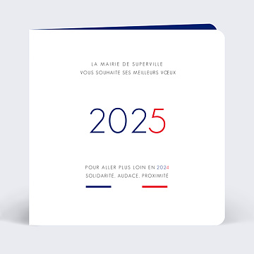 Carte de Vux Entreprise Voeux Mairie