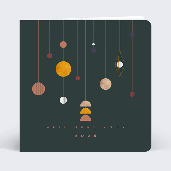 Carte de vœux entreprise Suspensions Après 3