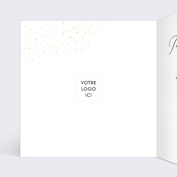 Carte de vœux entreprise Vignoble Intérieur Gauche