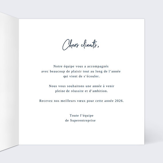 Carte de vœux entreprise Citation Frida Kahlo Intérieur Droit