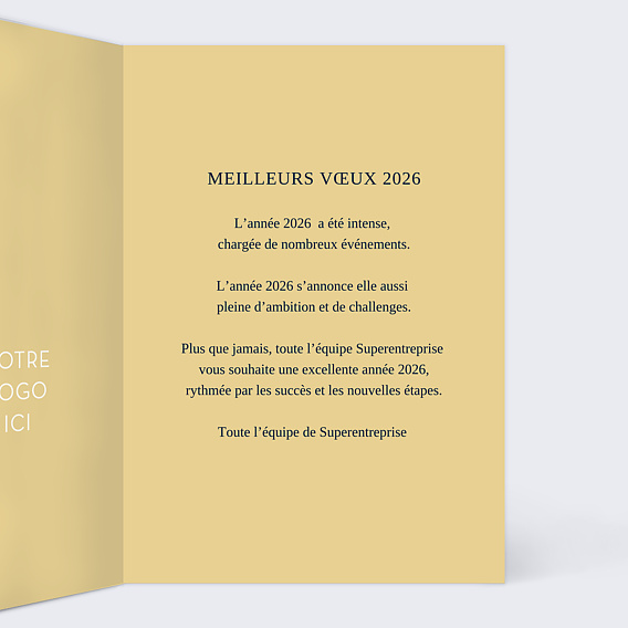 Carte de Voeux Entreprise Que Justice Soit Fête