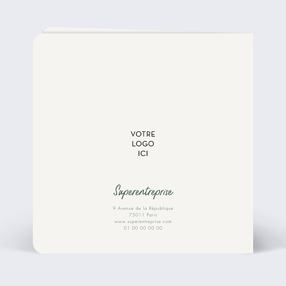 Carte de vœux entreprise Petits Commerçants Verso