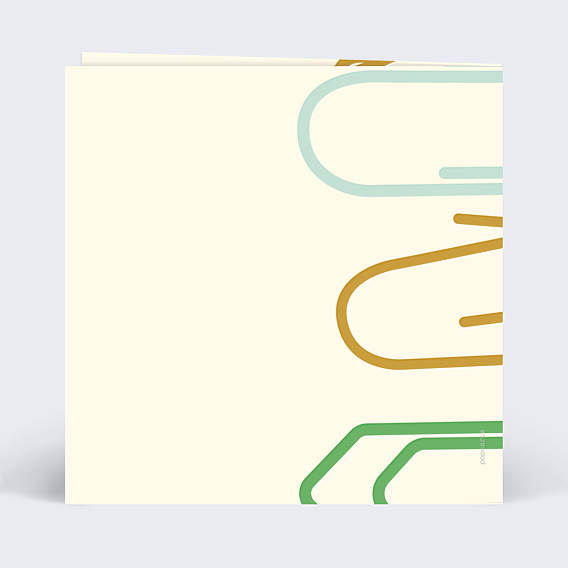 Carte de Voeux Entreprise Carte de voeux trombone solidaire