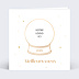 Carte de vœux entreprise Boule à neige logo