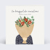 Carte de vœux entreprise Bouquet à Offrir Recto