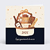 Carte de vœux entreprise Panier chocolat Recto