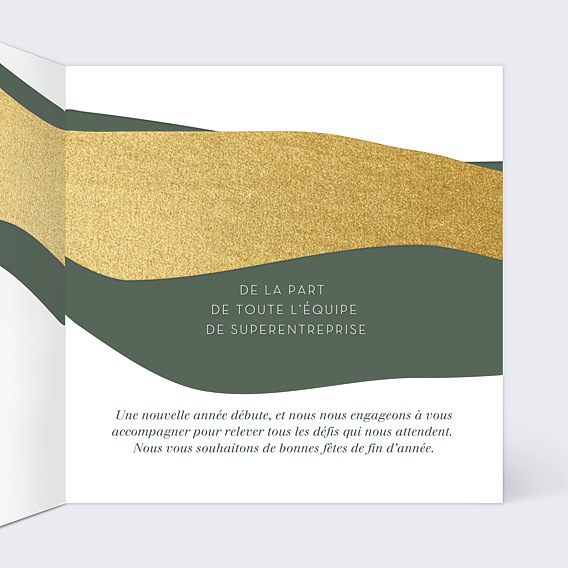 Carte de Voeux Entreprise Découpe Boule de Noël