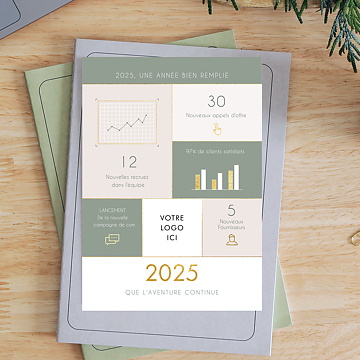 Carte de Voeux Entreprise Belle Rtrospective 