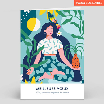 Carte de Vœux Entreprise Sérénité - Médecins Du Monde x Perrine Honoré x Popcarte