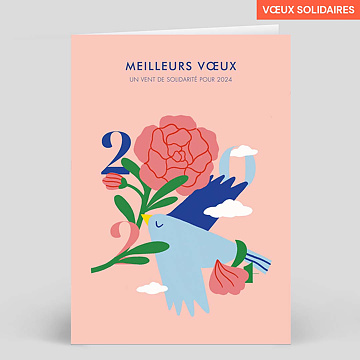 Carte de Vœux Entreprise Solidarité - Médecins Du Monde x Piment Martin x Popcarte