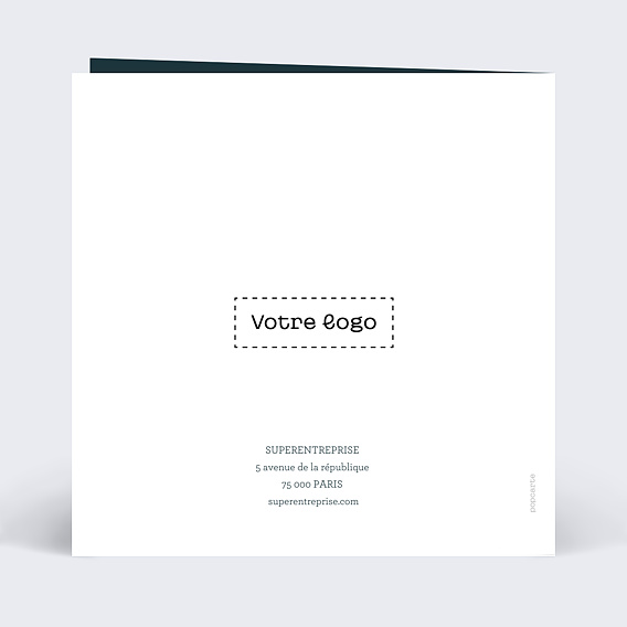 Carte de vœux entreprise Ligne de Code Verso