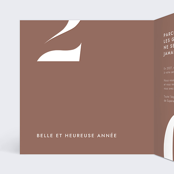Carte de Voeux Entreprise Nacarat