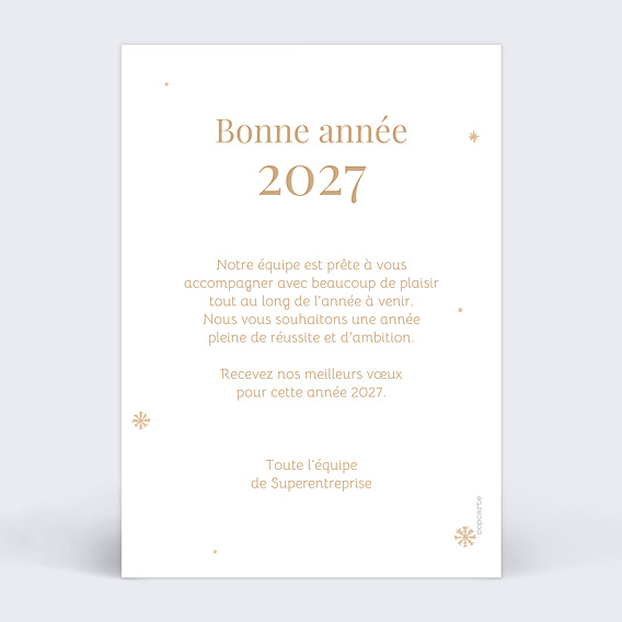 Carte de Voeux Entreprise Votre équipe en manga