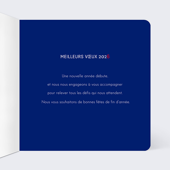 Carte de vœux entreprise Voeux Mairie Intérieur Droit