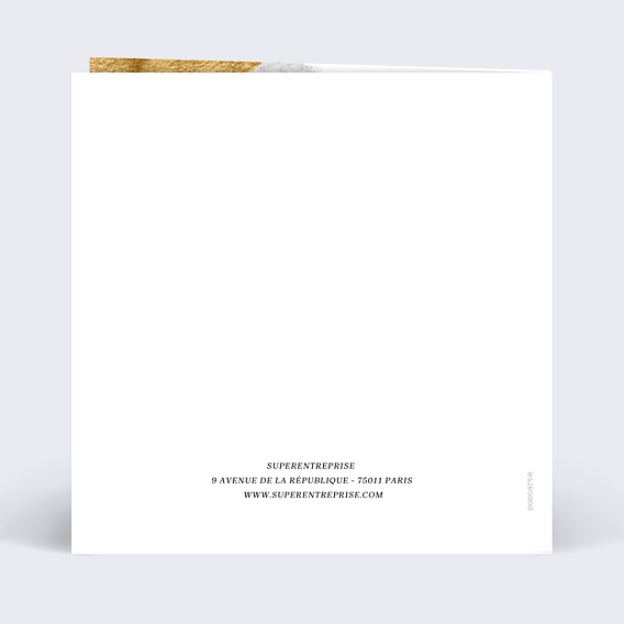 Carte de Voeux Entreprise Pinceau texturé avec photo