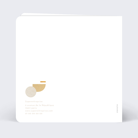 Carte de vœux entreprise Abstract Verso