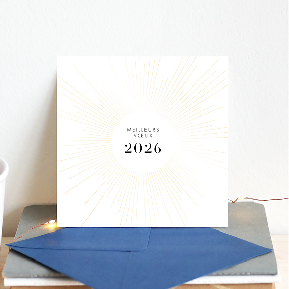 Carte de vœux entreprise Rayonnement Après 1