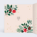 Carte de vœux entreprise Végétaux Noël Intérieur Gauche