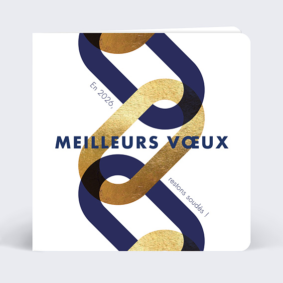 Carte de vœux entreprise Maillons Après 1