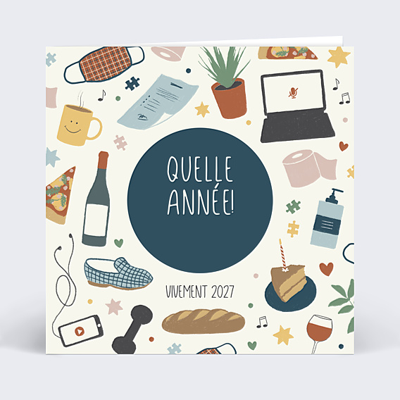 Carte de Voeux Entreprise Quelle Année !