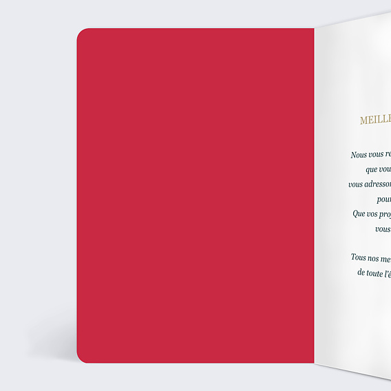 Carte de vœux entreprise Polyglotte Intérieur Gauche