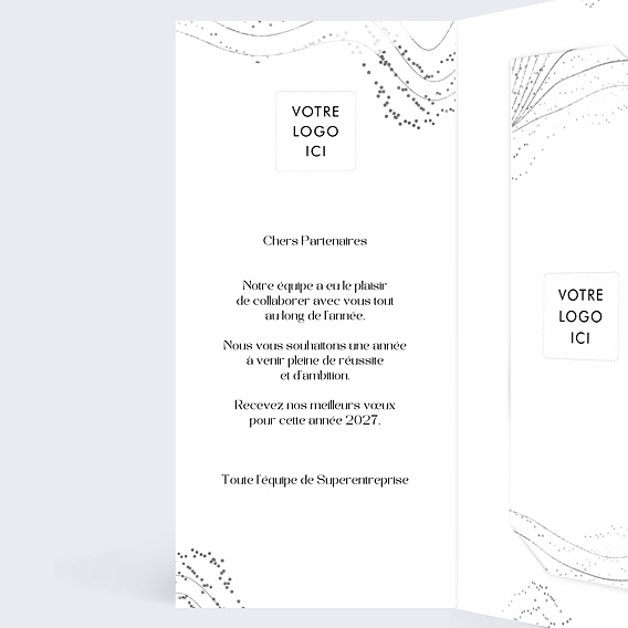 Carte de Voeux Entreprise Explosion organique foncée
