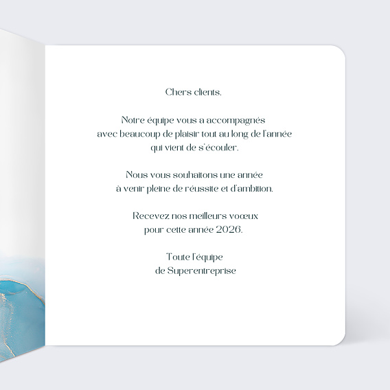 Carte de Voeux Entreprise Océan