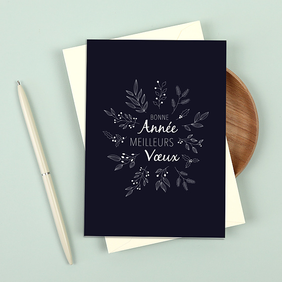 Carte de vœux entreprise Botanique Après 3