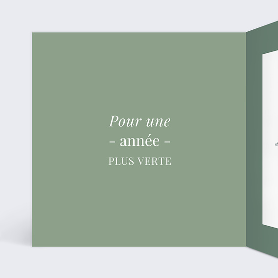 Carte de vœux entreprise Nature Intérieur Gauche