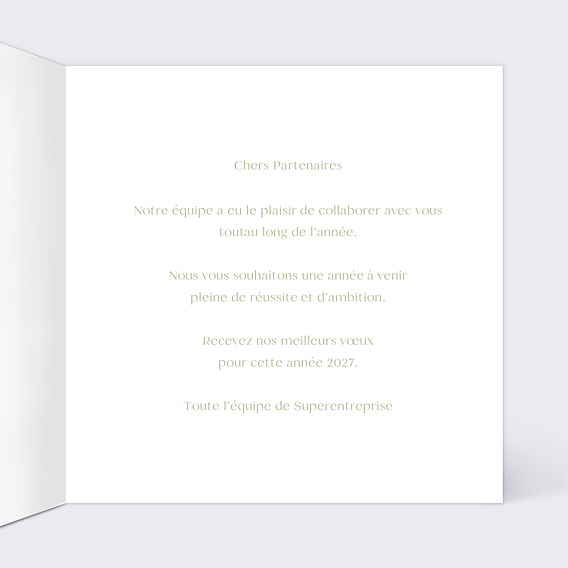 Carte de Voeux Entreprise Etiquette carré