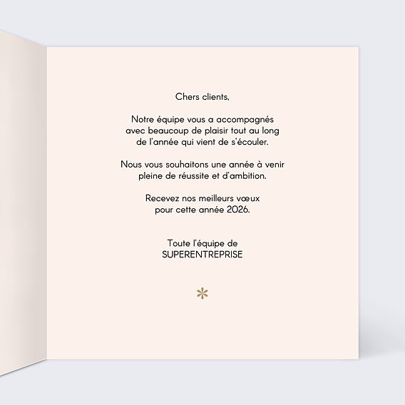 Carte de Voeux Entreprise Ombré
