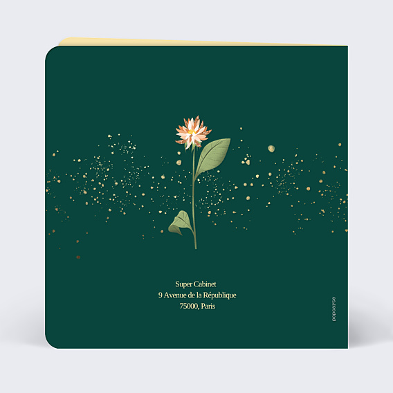 Carte de Voeux Entreprise Cycle Floraison