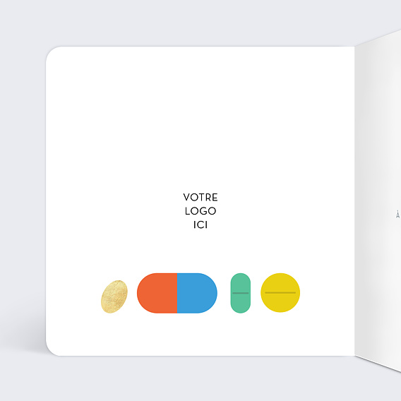 Carte de vœux entreprise En Pleine Forme Intérieur Gauche