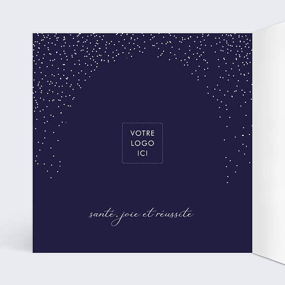 Carte de vœux entreprise Boule à neige Intérieur Gauche