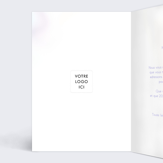 Carte de vœux entreprise Glitch Intérieur Gauche