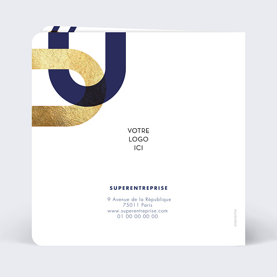 Carte de vœux entreprise Maillons Verso