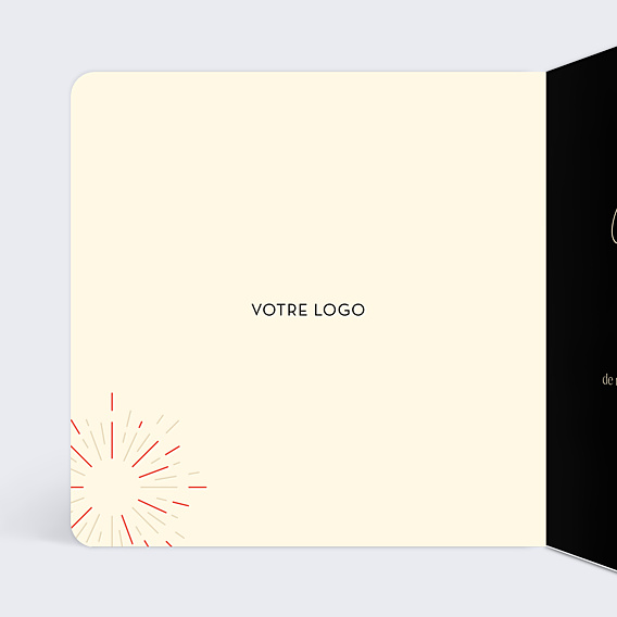Carte de Voeux Entreprise Feux d’Artifice Colorés