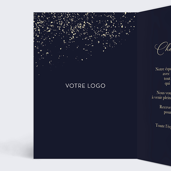 Carte de vœux entreprise Bulles Fraîches Intérieur Gauche