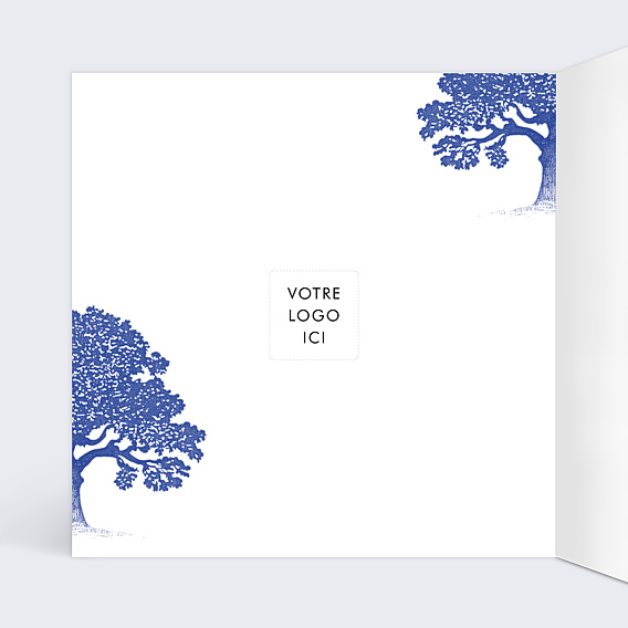 Carte de vœux entreprise Arbre de vie Intérieur Gauche