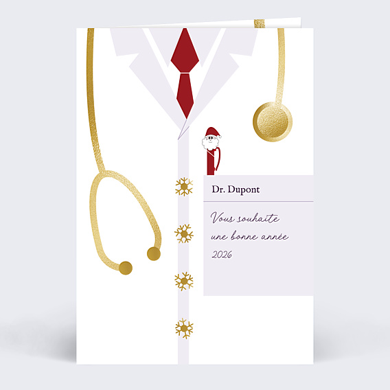 Carte de Voeux Entreprise Blouse
