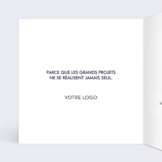 Carte de vœux entreprise Agence Immobilière Intérieur Gauche