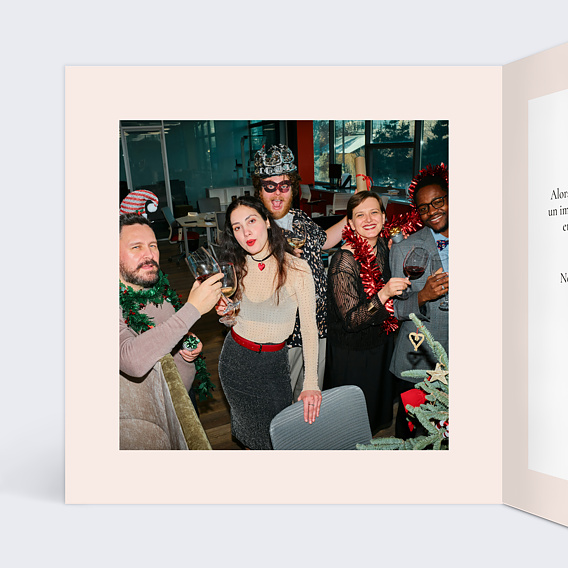 Carte de vœux entreprise Déstructurés Intérieur Gauche