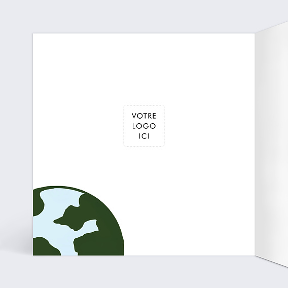 Carte de vœux entreprise Ecologie humaine Intérieur Gauche