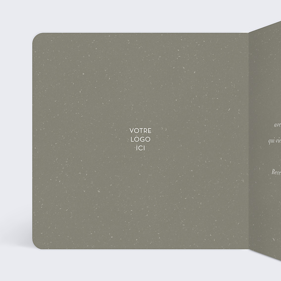 Carte de vœux entreprise Équilibre Intérieur Gauche