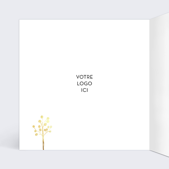 Carte de vœux entreprise Gloire Intérieur Gauche