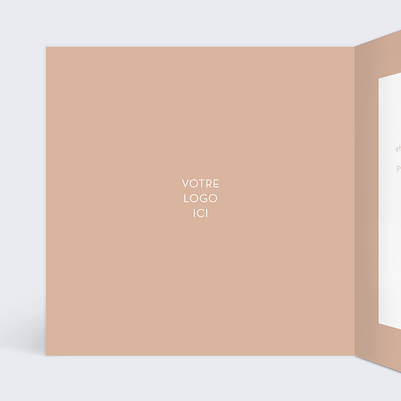 Carte de vœux entreprise Grand Merci Intérieur Gauche